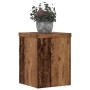 Soportes de plantas 2 uds madera roble envejecido 15x15x20 cm en Soportes para macetas | Comprar online en Foru.es