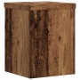 Soportes de plantas 2 uds madera roble envejecido 15x15x20 cm en Soportes para macetas | Comprar online en Foru.es