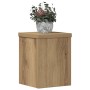 Soportes de plantas 2 uds madera roble artisian 15x15x20 cm en Soportes para macetas | Comprar online en Foru.es