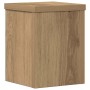 Soportes de plantas 2 uds madera roble artisian 15x15x20 cm en Soportes para macetas | Comprar online en Foru.es