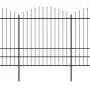 Gartenzaun mit Speerspitzen schwarzer Stahl (1,75-2)x3,4 m von vidaXL, Zaunpaneele - Ref: Foro24-277749, Preis: 188,98 €, Rab...