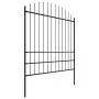 Gartenzaun mit Speerspitzen schwarzer Stahl (1,75-2)x3,4 m von vidaXL, Zaunpaneele - Ref: Foro24-277749, Preis: 188,98 €, Rab...