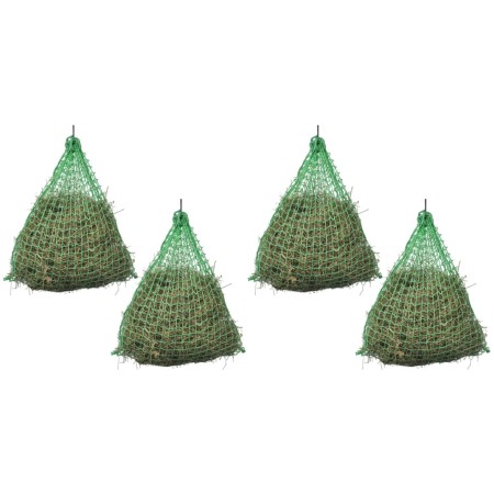 Redes para heno 4 uds redondas PP 0,75x0,5 m de vidaXL, Comederos y bebederos de ganado - Ref: Foro24-279115, Precio: 23,45 €...