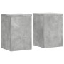 Soportes de plantas 2 uds madera gris hormigón 20x20x30 cm en Soportes para macetas | Comprar online en Foru.es