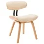 Sillas de comedor 4 uds madera curvada y cuero sintético crema de vidaXL, Sillas de comedor - Ref: Foro24-278720, Precio: 517...