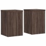 Soportes de plantas 2 uds madera marrón roble 20x20x30 cm en Soportes para macetas | Comprar online en Foru.es