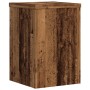 Soportes de plantas 2 uds madera roble envejecido 20x20x30 cm en Soportes para macetas | Comprar online en Foru.es