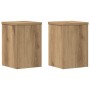 Soportes de plantas 2 uds madera roble artisian 20x20x30 cm en Soportes para macetas | Comprar online en Foru.es
