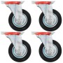 Ruedas giratorias 24 unidades 100 mm de vidaXL, Manipulación de materiales - Ref: Foro24-277959, Precio: 143,54 €, Descuento: %