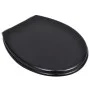 Toilet Seats with Soft Close Lids 2 Pcs Black MDF by vidaXL, Toilet and bidet seats - Ref: Foro24-275905, Price: 77,59 €, Dis...