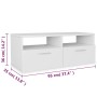 Mueble para TV de madera de ingeniería 2 unidades blanco de vidaXL, Muebles TV - Ref: Foro24-275110, Precio: 134,56 €, Descue...