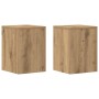Soportes de plantas 2 uds madera roble artisian 25x25x35 cm en Soportes para macetas | Comprar online en Foru.es
