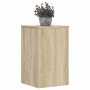 Soportes de plantas 2 uds madera roble Sonoma 30x30x50 cm en Soportes para macetas | Comprar online en Foru.es