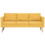 Conjunto de sofás 2 piezas tela amarillo de vidaXL, Sofás - Ref: Foro24-276856, Precio: 702,94 €, Descuento: %
