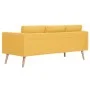 Conjunto de sofás 2 piezas tela amarillo de vidaXL, Sofás - Ref: Foro24-276856, Precio: 689,83 €, Descuento: %