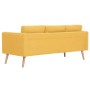 Conjunto de sofás 2 piezas tela amarillo de vidaXL, Sofás - Ref: Foro24-276856, Precio: 702,94 €, Descuento: %
