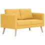 Conjunto de sofás 2 piezas tela amarillo de vidaXL, Sofás - Ref: Foro24-276856, Precio: 702,94 €, Descuento: %