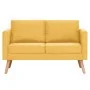 Conjunto de sofás 2 piezas tela amarillo de vidaXL, Sofás - Ref: Foro24-276856, Precio: 689,83 €, Descuento: %