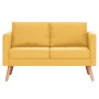 Conjunto de sofás 2 piezas tela amarillo de vidaXL, Sofás - Ref: Foro24-276856, Precio: 702,94 €, Descuento: %
