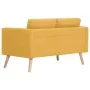 Conjunto de sofás 2 piezas tela amarillo de vidaXL, Sofás - Ref: Foro24-276856, Precio: 689,83 €, Descuento: %