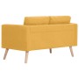 Conjunto de sofás 2 piezas tela amarillo de vidaXL, Sofás - Ref: Foro24-276856, Precio: 702,94 €, Descuento: %