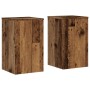 Soportes de plantas 2 uds madera roble envejecido 30x30x50 cm en Soportes para macetas | Comprar online en Foru.es