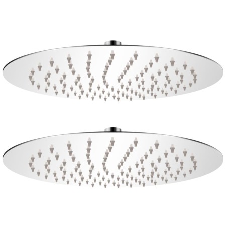 Cabezal de ducha efecto lluvia 2 pzs acero inoxidable Ø 25 cm de vidaXL, Cabezales de ducha - Ref: Foro24-275935, Precio: 35,...