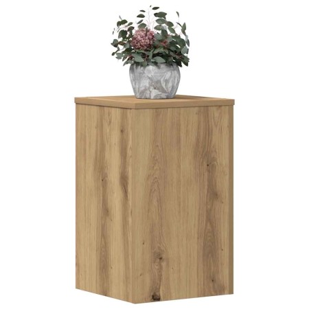 Soportes de plantas 2 uds madera roble artisian 30x30x50 cm en Soportes para macetas | Comprar online en Foru.es