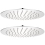 Cabezal de ducha efecto lluvia 2 pzs acero inoxidable Ø 25 cm de vidaXL, Cabezales de ducha - Ref: Foro24-275935, Precio: 35,...