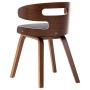 Sillas de comedor 4 unidades madera curvada y tela gris oscuro de vidaXL, Sillas de comedor - Ref: Foro24-278850, Precio: 549...