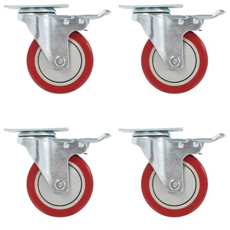 Ruedas giratorias 8 unidades 100 mm de vidaXL, Manipulación de materiales - Ref: Foro24-278091, Precio: 52,18 €, Descuento: %
