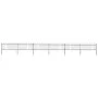 Garden fence with black steel hoop tips 10.2x0.8 m by vidaXL, fence panels - Ref: Foro24-277652, Price: 383,39 €, Discount: %