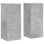 Soportes de plantas 2 uds madera gris hormigón 30x30x70 cm en Soportes para macetas | Comprar online en Foru.es