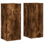 Soportes de plantas 2 uds madera roble ahumado 30x30x70 cm en Soportes para macetas | Comprar online en Foru.es
