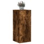 Soportes de plantas 2 uds madera roble ahumado 30x30x70 cm en Soportes para macetas | Comprar online en Foru.es