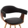 Sillas de comedor 4 uds cuero sintético y madera curvada negro de vidaXL, Sillas de comedor - Ref: Foro24-279491, Precio: 425...