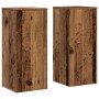 Soportes de plantas 2 uds madera roble envejecido 30x30x70 cm en Soportes para macetas | Comprar online en Foru.es