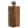 Soportes de plantas 2 uds madera roble envejecido 30x30x70 cm en Soportes para macetas | Comprar online en Foru.es