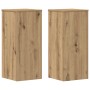 Soportes de plantas 2 uds madera roble artisian 30x30x70 cm en Soportes para macetas | Comprar online en Foru.es