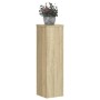 Soportes de plantas 2 uds madera roble Sonoma 17x17x60 cm en Soportes para macetas | Comprar online en Foru.es