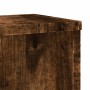 Soportes de plantas 2 uds madera roble ahumado 17x17x60 cm en Soportes para macetas | Comprar online en Foru.es
