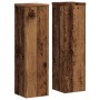 Soportes de plantas 2 uds madera roble envejecido 17x17x60 cm en Soportes para macetas | Comprar online en Foru.es