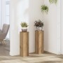 Soportes de plantas 2 uds madera roble artisian 17x17x60 cm en Soportes para macetas | Comprar online en Foru.es
