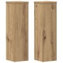 Soportes de plantas 2 uds madera roble artisian 17x17x60 cm en Soportes para macetas | Comprar online en Foru.es
