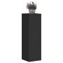 Soportes de plantas 2 uds madera ingeniería negro 25x25x80 cm en Soportes para macetas | Comprar online en Foru.es