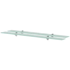 Estantes flotantes 2 unidades vidrio 8 mm 100x10 cm de vidaXL, Estantes y estanterías - Ref: Foro24-3051501, Precio: 39,26 €,...