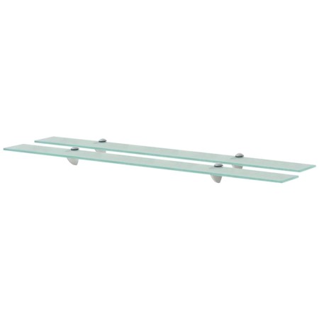Estantes flotantes 2 unidades vidrio 8 mm 100x10 cm de vidaXL, Estantes y estanterías - Ref: Foro24-3051501, Precio: 36,75 €,...