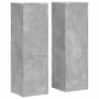 Soportes de plantas 2 uds madera gris hormigón 25x25x80 cm en Soportes para macetas | Comprar online en Foru.es