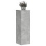 Soportes de plantas 2 uds madera gris hormigón 25x25x80 cm en Soportes para macetas | Comprar online en Foru.es
