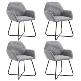 Esszimmerstühle 4 Einheiten aus hellgrauem Stoff von vidaXL, Essstühle - Ref: Foro24-277094, Preis: 356,35 €, Rabatt: %